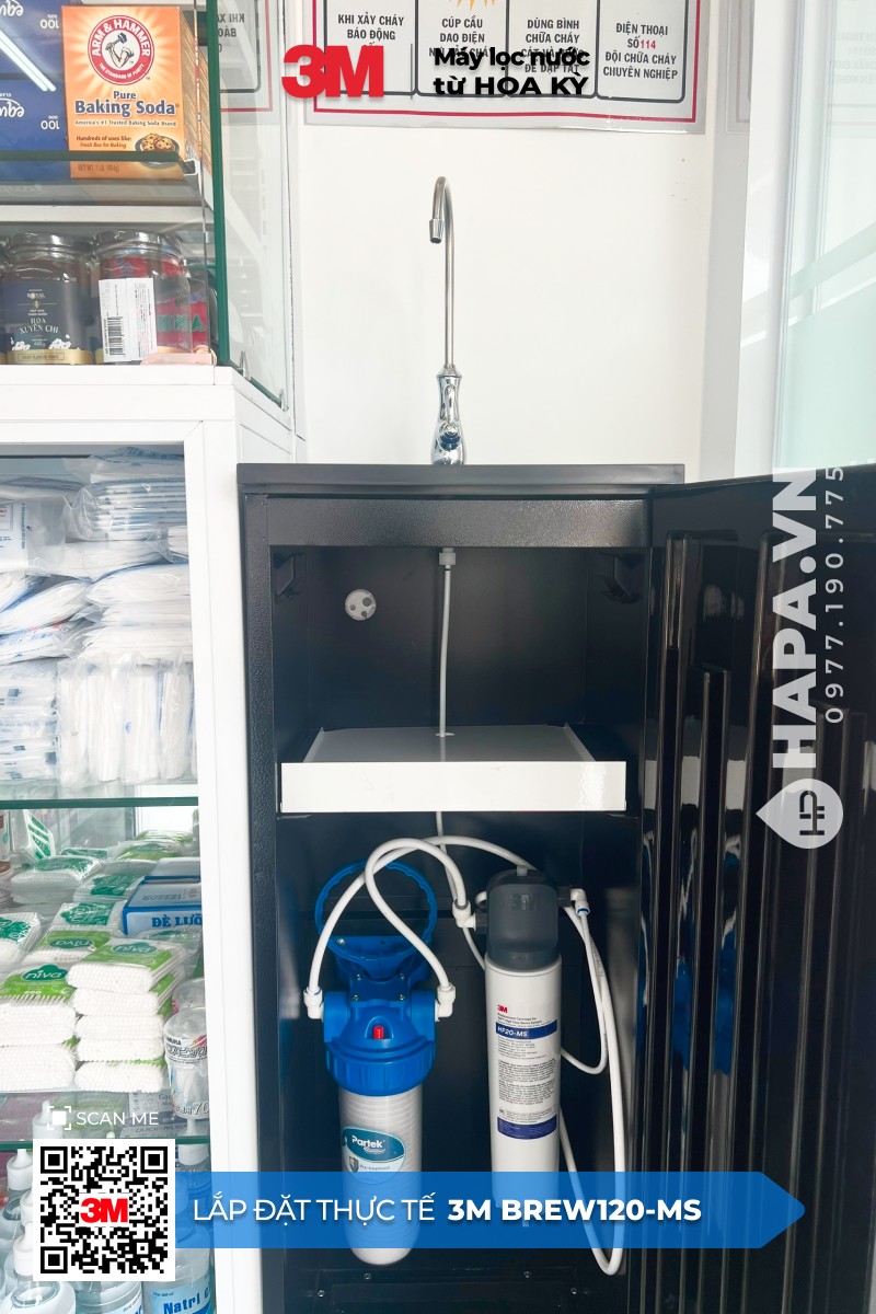 Hình ảnh lắp đặt thực tế của Máy Lọc Nước 3M BREW120-MS tại TTTM Big C, Quận 7, TP. HCM - 1