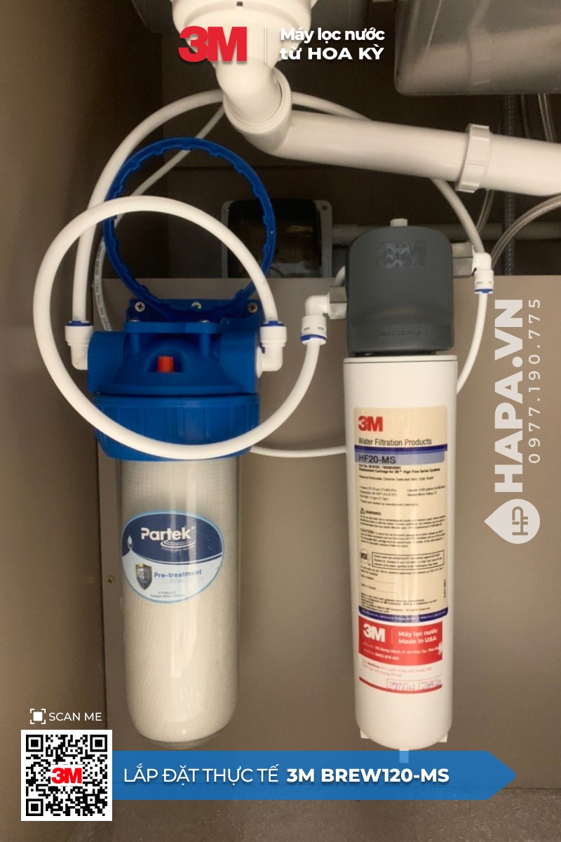 Hình ảnh lắp đặt thực tế của Máy Lọc Nước 3M BREW120-MS tại Vincom Hai Bà Trưng, Hà Nội - 1