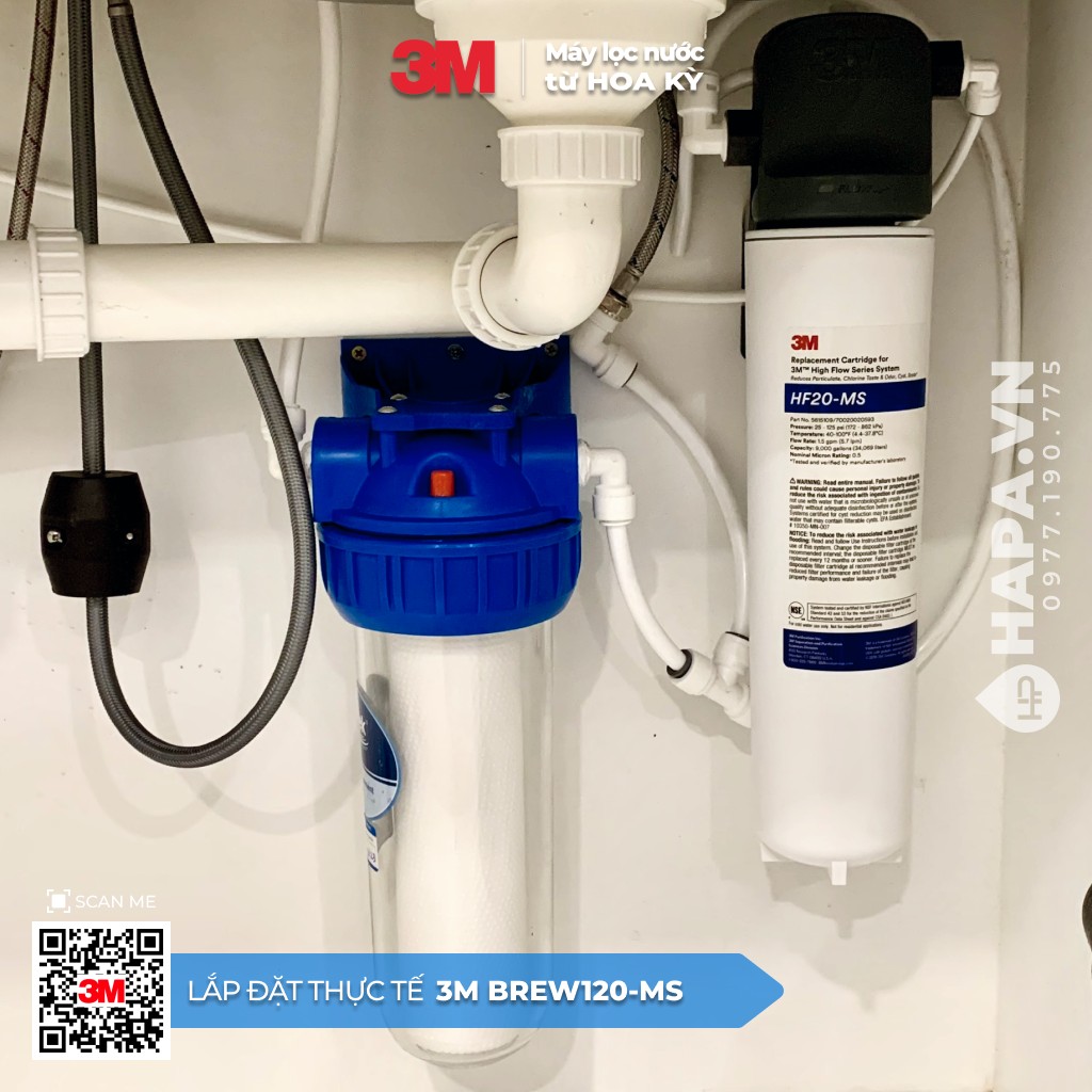 Hình ảnh lắp đặt thực tế của Máy Lọc Nước 3M BREW120-MS tại Vinhomes Ba Son, Quận 1, TP. HCM - 3