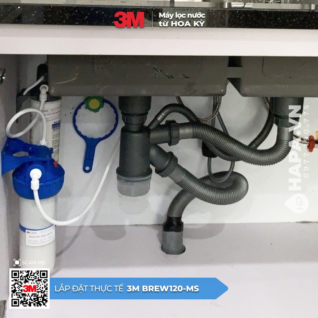 Hình ảnh lắp đặt thực tế của Máy Lọc Nước 3M BREW120-MS tại Vinhomes Quang Trung, TP. Vinh, Nghệ An - 2