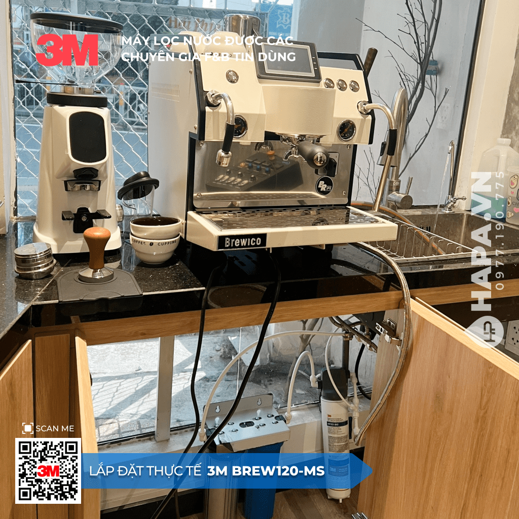 Hình ảnh lắp đặt thực tế của Máy Lọc Nước 3M BREW120-MS lắp đặt tại Viva Riverside, Quận 6, TP HCM - 02