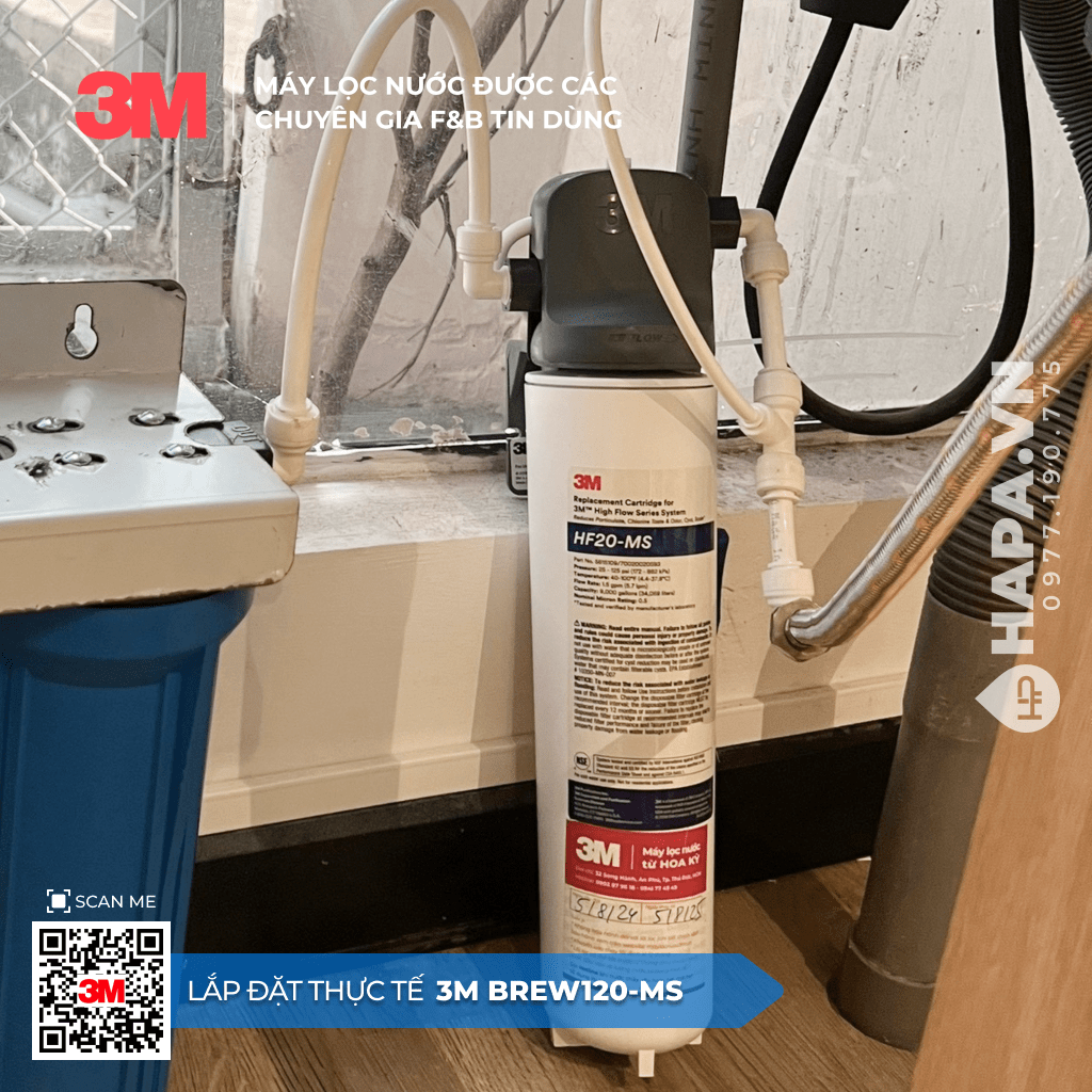 Hình ảnh lắp đặt thực tế của Máy Lọc Nước 3M BREW120-MS lắp đặt tại Viva Riverside, Quận 6, TP HCM - 03