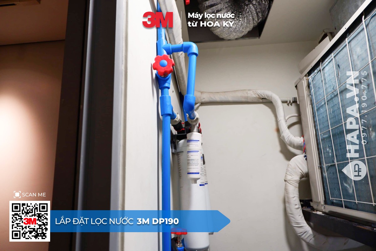 Hình ảnh lắp đặt thực tế của Máy Lọc Nước 3M DP190 Chuyên dùng cho Horeca tại Chuỗi Nhà hàng BBQ, Quận 7, TP.HCM (2)
