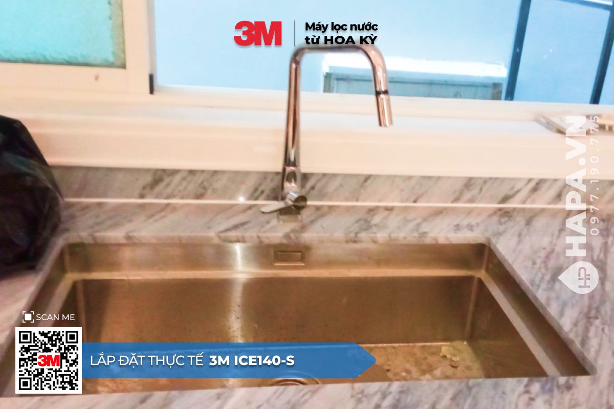 Hình ảnh lắp đặt thực tế của Máy Lọc Nước 3M ICE140-S tại Chung cư Central Garden, Quận 1, TP.HCM