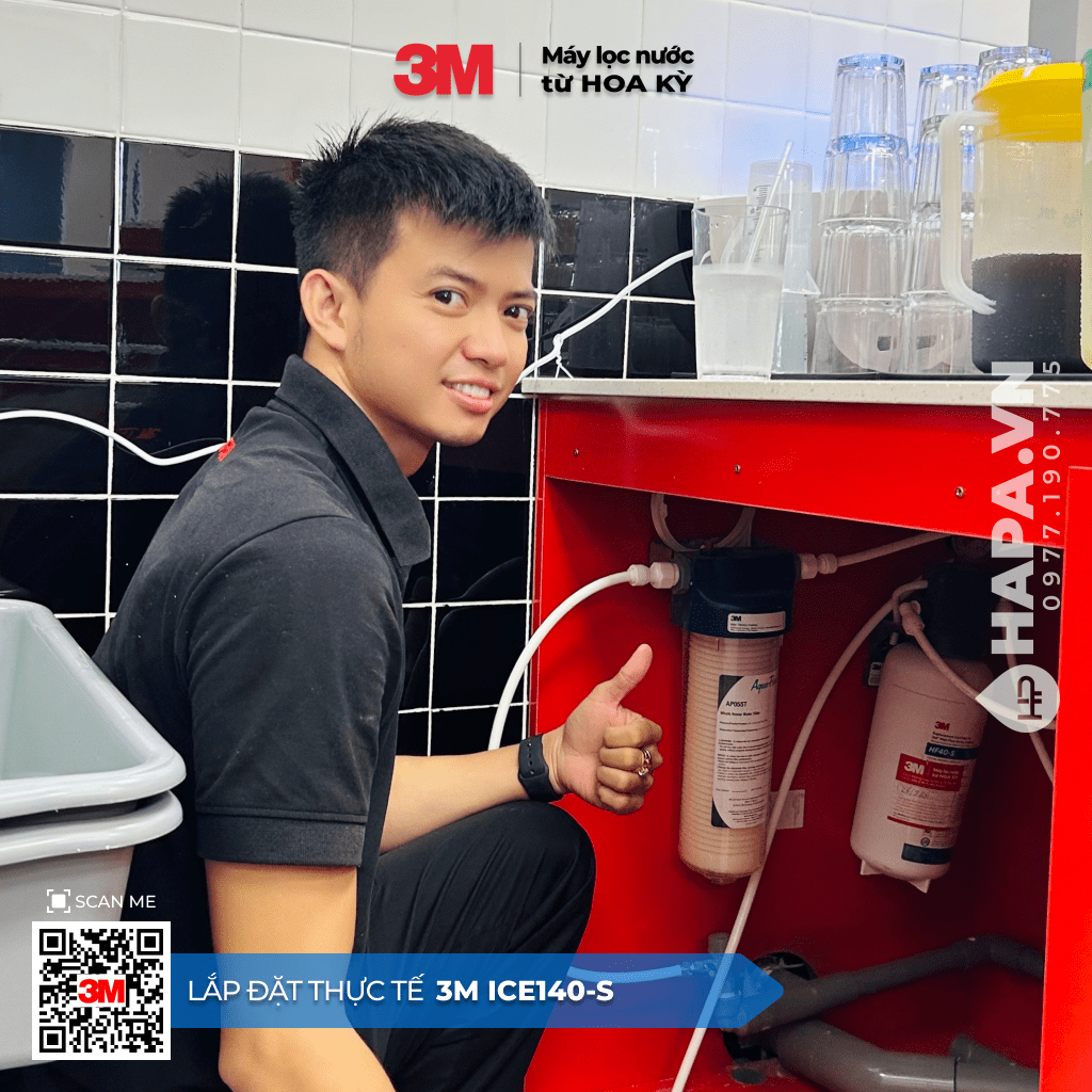 Hình ảnh Lắp Đặt Máy Lọc Nước 3M ICE140-S tại Nhà Hàng Quận 7, TP. HCM - 03