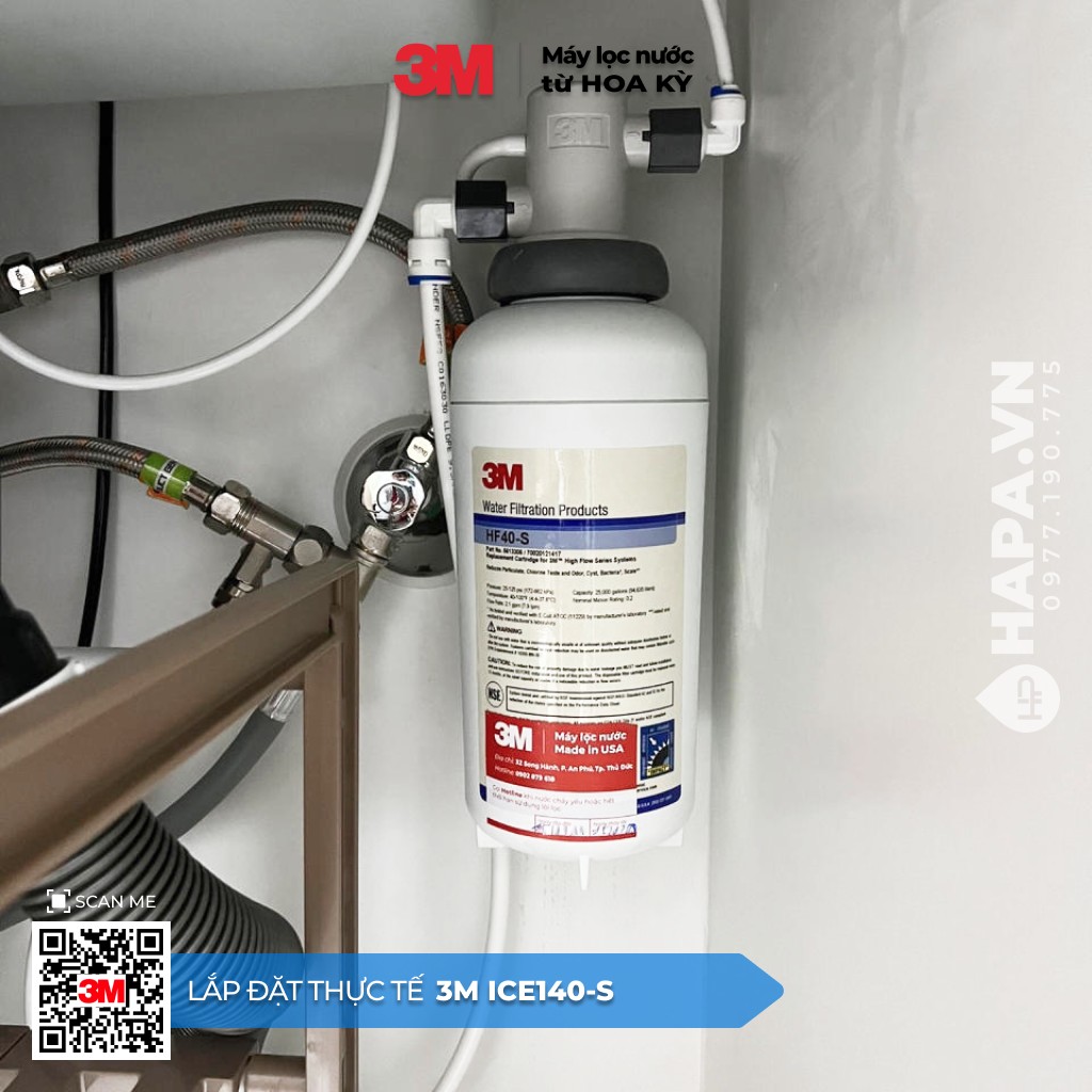 Hình ảnh lắp đặt thực tế của Máy Lọc Nước 3M ICE140-S tại Chung cư Sky Garden 3, Quận 7, TP. HCM