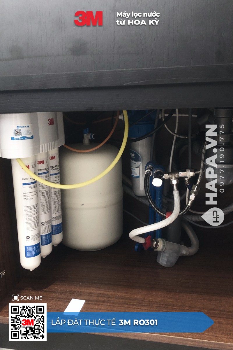 Hình ảnh lắp đặt thực tế của Máy Lọc Nước 3M RO301 tại Nguyen Du Park Villas, Quận 1, TP. HCM