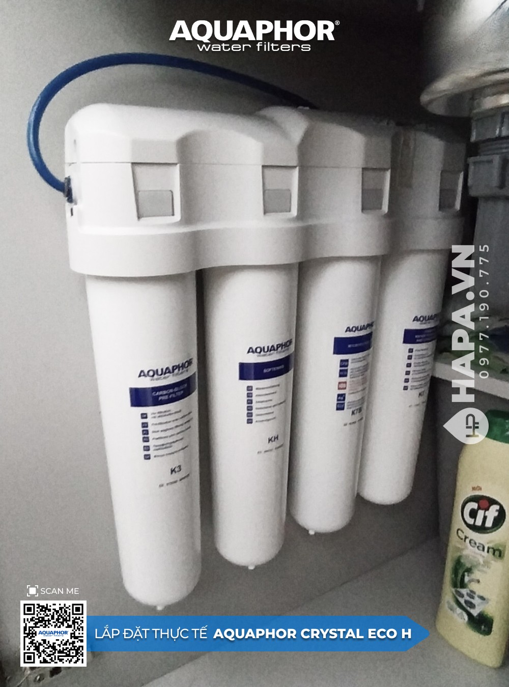 Hình ảnh lắp đặt thực tế của Máy Lọc Nước AQUAPHOR CRYSTAL ECO H ở Hausbelo EZLAND, Quận 9 Thành phố Hồ Chí Minh - 3