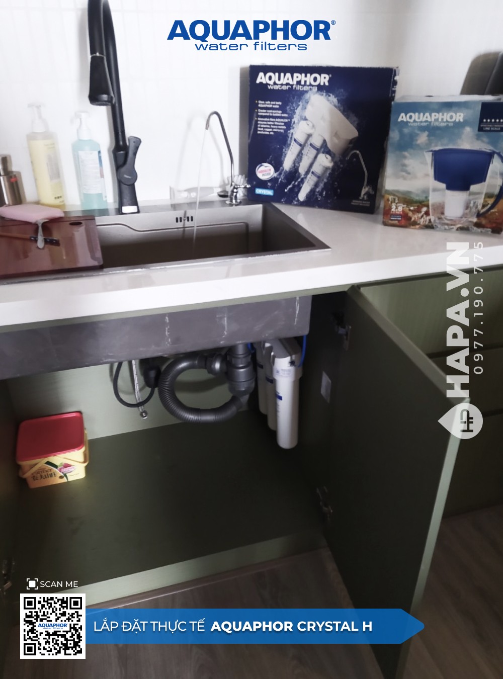 Hình ảnh lắp đặt thực tế của Máy Lọc Nước AQUAPHOR CRYSTAL H tại Chung cư Imperia Gardens, Thanh Xuân, Hà Nội - 3