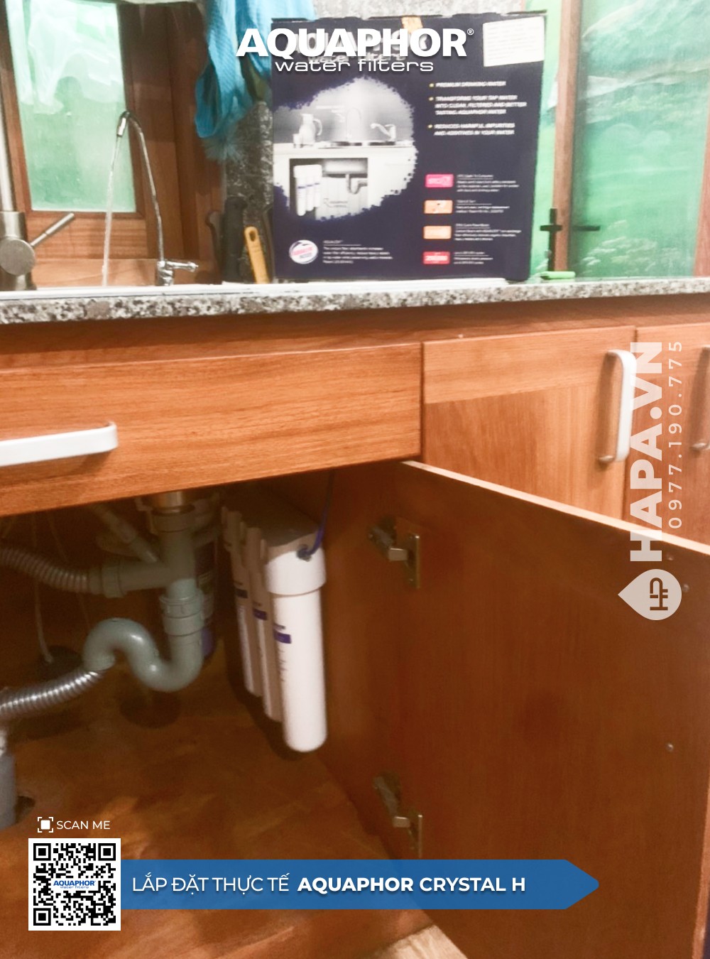 Hình ảnh lắp đặt thực tế của Máy Lọc Nước AQUAPHOR CRYSTAL H tại Chung cư Saigon Royal, Quận 4, TPHCM - 2
