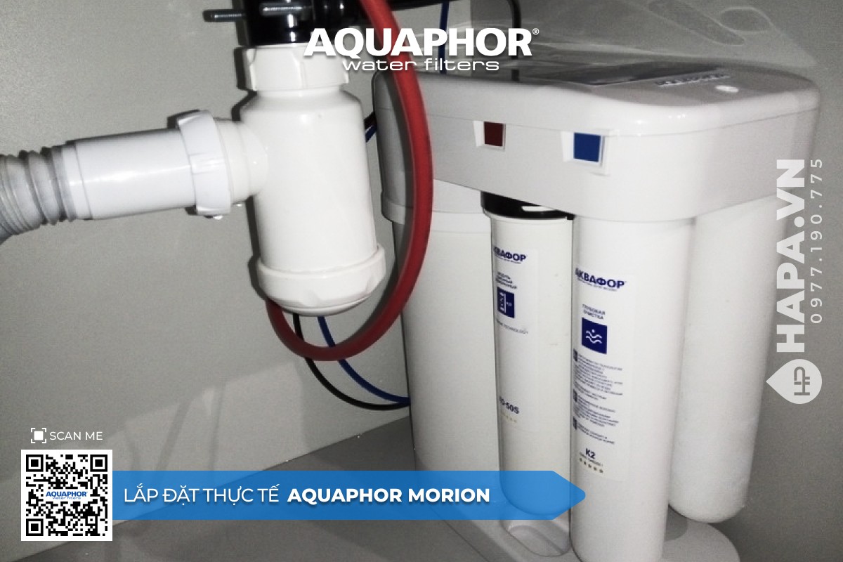 Hình ảnh lắp đặt thực tế của Máy Lọc Nước AQUAPHOR MORION ở Chung cư M3D, Ngô Quyền, Hải Phòng - 2