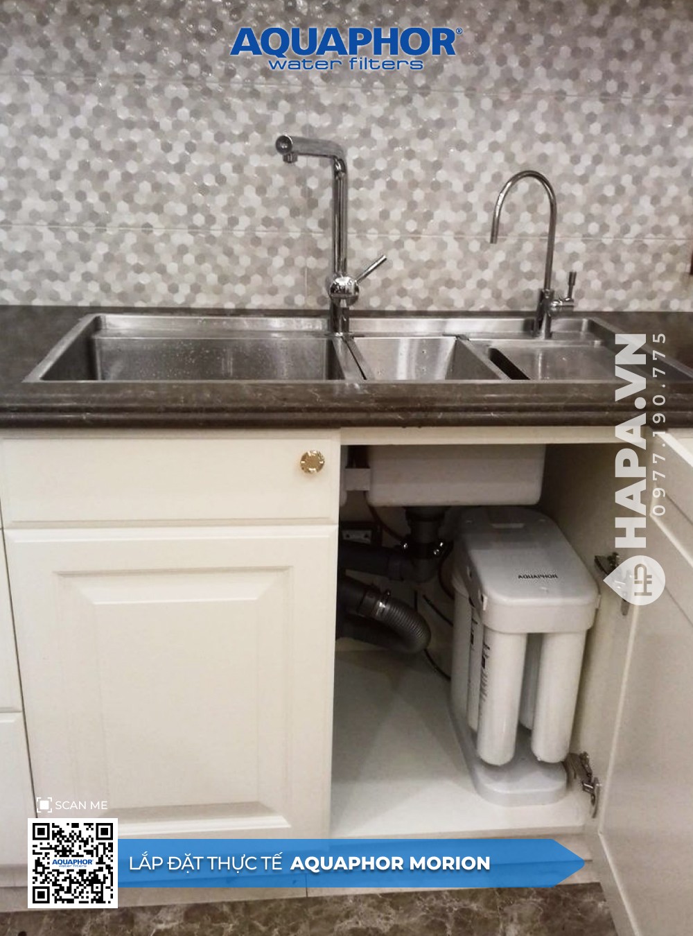 Hình ảnh lắp đặt Máy Lọc Nước AQUAPHOR MORION Cao Cấp tại Milky Way, Bình Tân, TP. HCM - 1