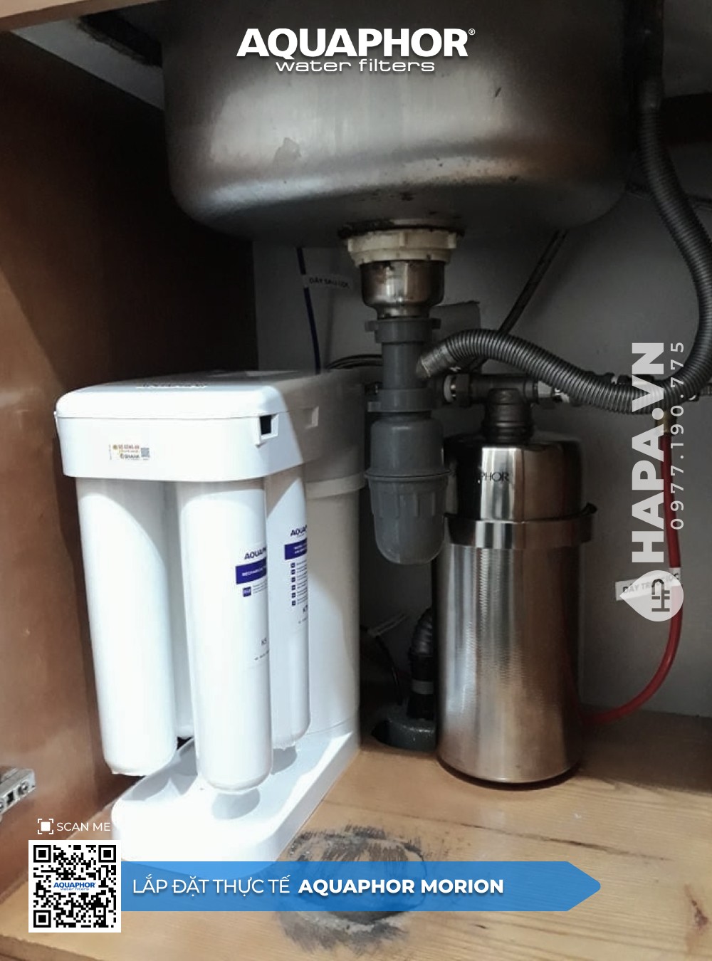 Hình ảnh lắp đặt Máy Lọc Nước AQUAPHOR MORION Cao Cấp tại Chung Cư Sun Riva Vista Sơn Trà Đà Nẵng 02