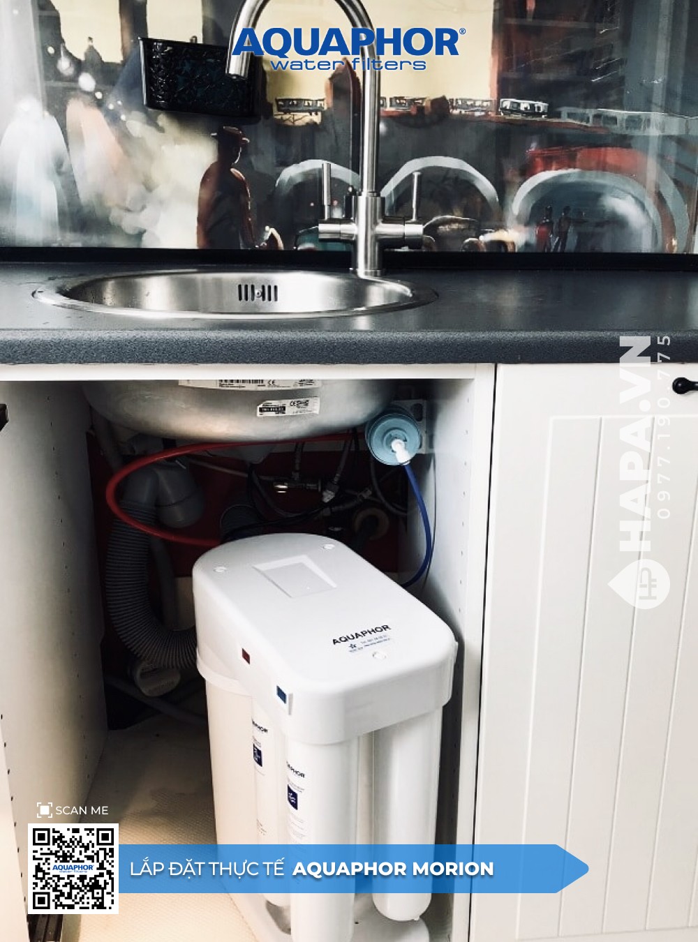 Hình ảnh lắp đặt Máy Lọc Nước AQUAPHOR MORION Cao Cấp tại Chung Cư Thái An 6 - Gò Vấp