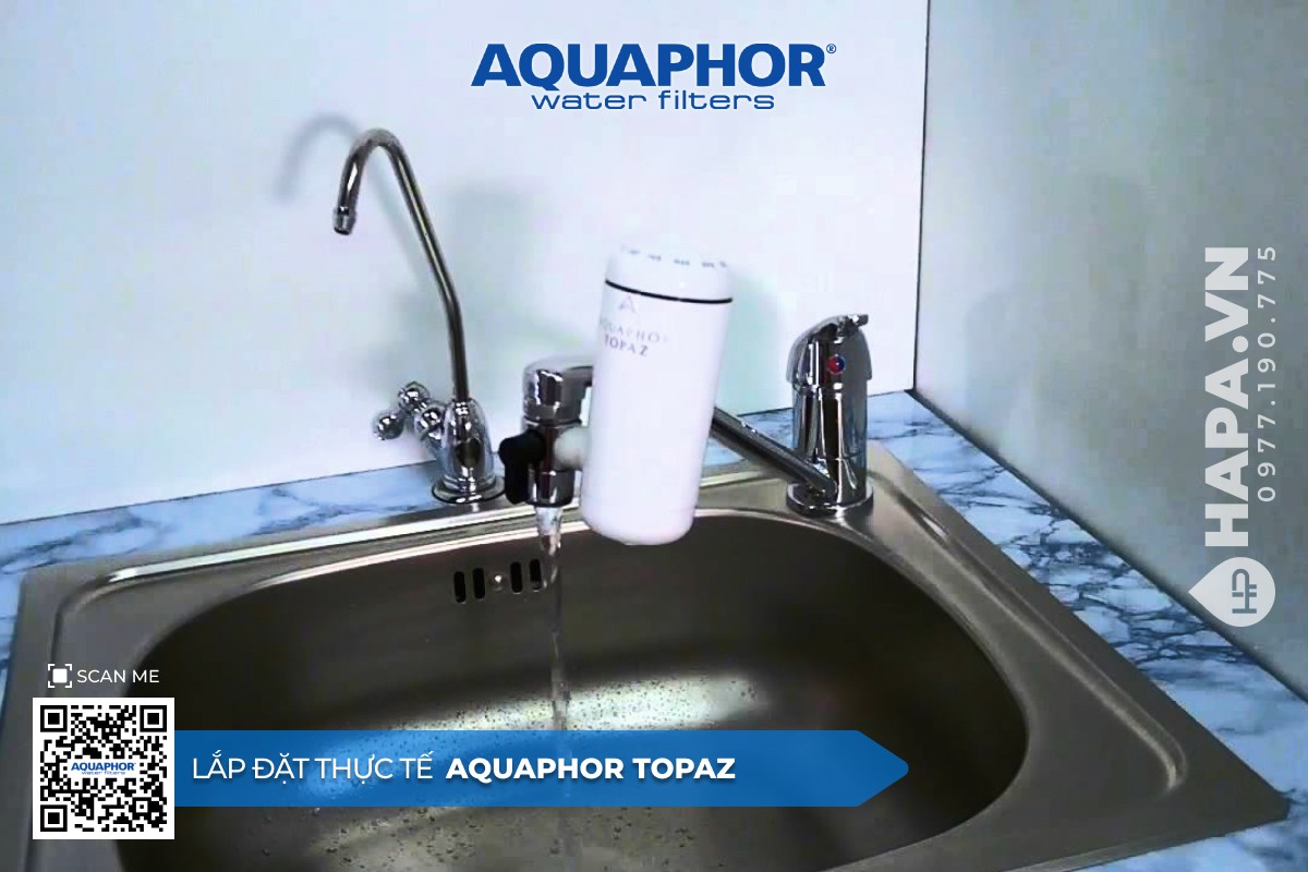 Hình ảnh lắp đặt Máy Lọc Nước Tại Vòi AQUAPHOR TOPAZ tại Căn Hộ D’. El Dorado II Hà Nội