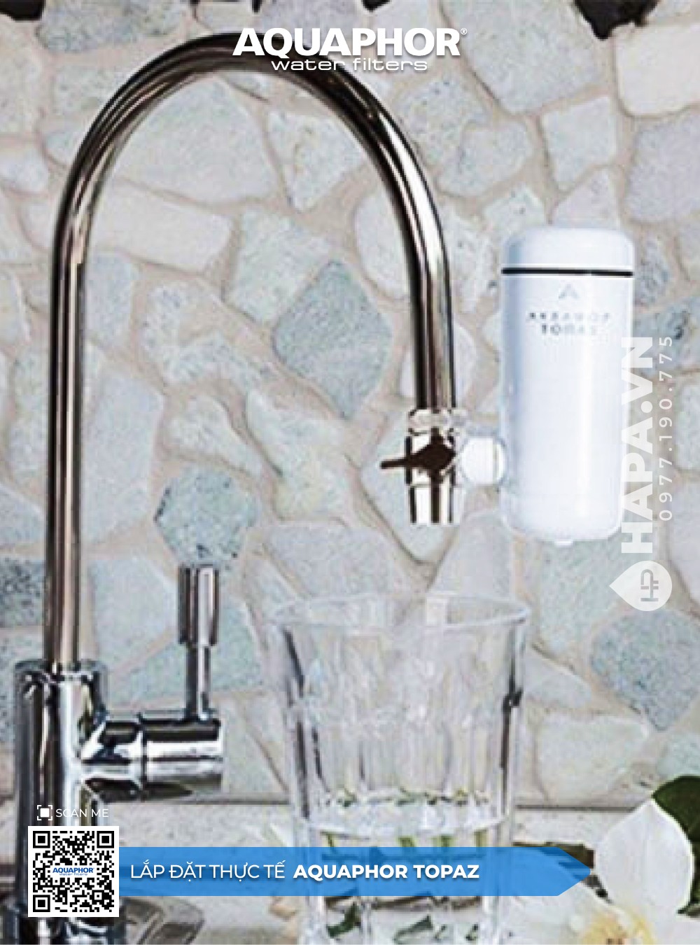 Hình ảnh lắp đặt Máy Lọc Nước Tại Vòi AQUAPHOR TOPAZ tại Gia Phát, Gò Vấp, TP. HCM