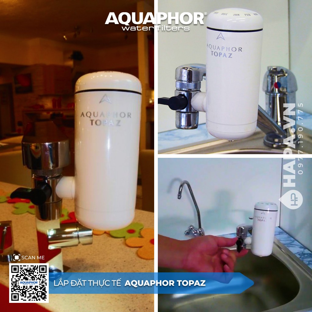 Hình ảnh lắp đặt Máy Lọc Nước Tại Vòi AQUAPHOR TOPAZ tại Chung Cư Hồng Loan, Cần Thơ