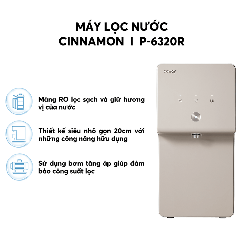 Máy Lọc Nước COWAY Cinnamon P-6320R