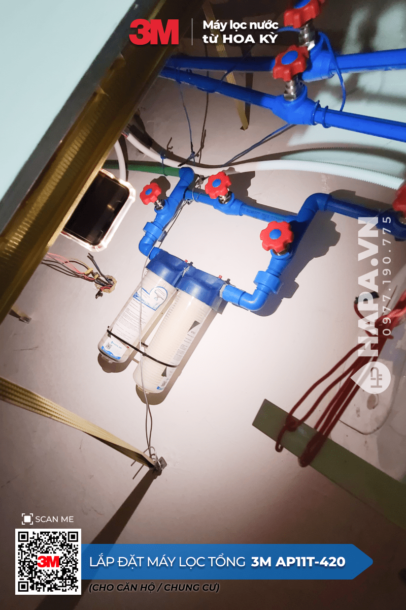 Lắp Đặt Máy Lọc Nước Đầu Nguồn 3M AP11T-420 tại Chung Cư The Horizon, Quận 7 - 02