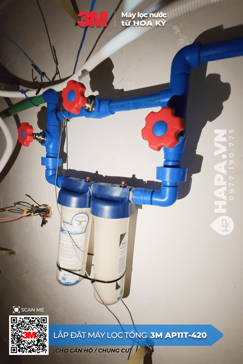 Lắp Đặt Máy Lọc Nước Đầu Nguồn 3M AP11T-420 tại Chung Cư The Horizon, Quận 7 - 03