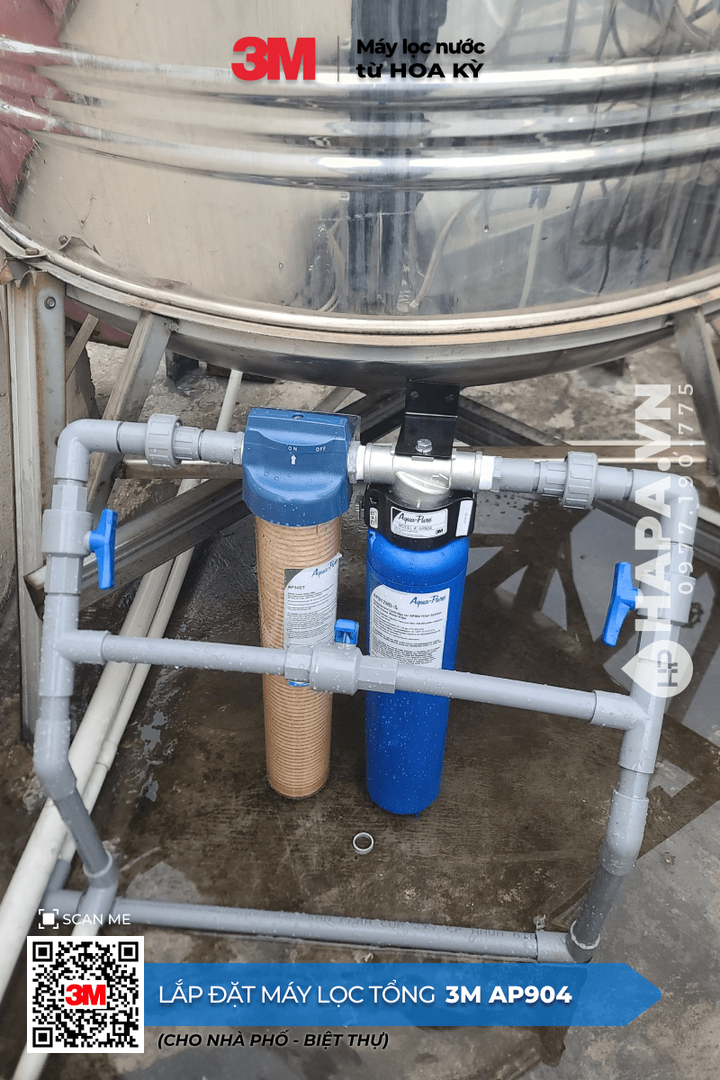 Hình ảnh lắp đặt thực tế Máy Lọc Nước Đầu Nguồn 3M AP904 tại Cư xá Lê Đại Hành, Quận 11, TP HCM. - 02