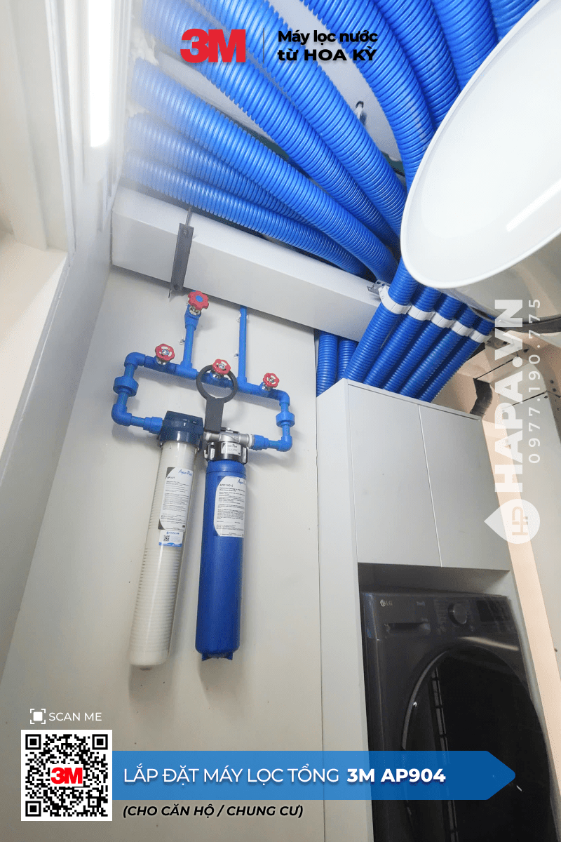 Hình ảnh lắp đặt thực tế Máy Lọc Nước Đầu Nguồn 3M AP904 tại Diamond Island, Quận 2, TP HCM - 02