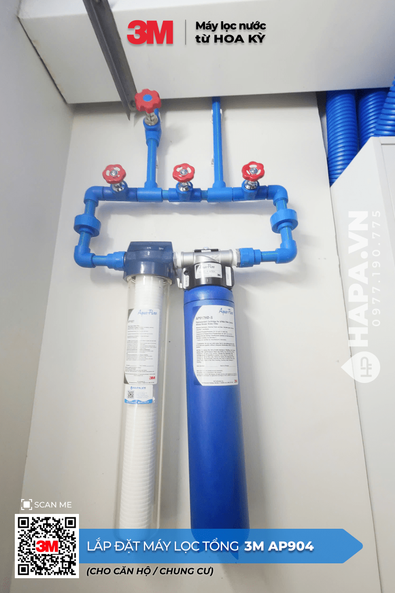 Hình ảnh lắp đặt thực tế Máy Lọc Nước Đầu Nguồn 3M AP904 tại Diamond Island, Quận 2, TP HCM - 04