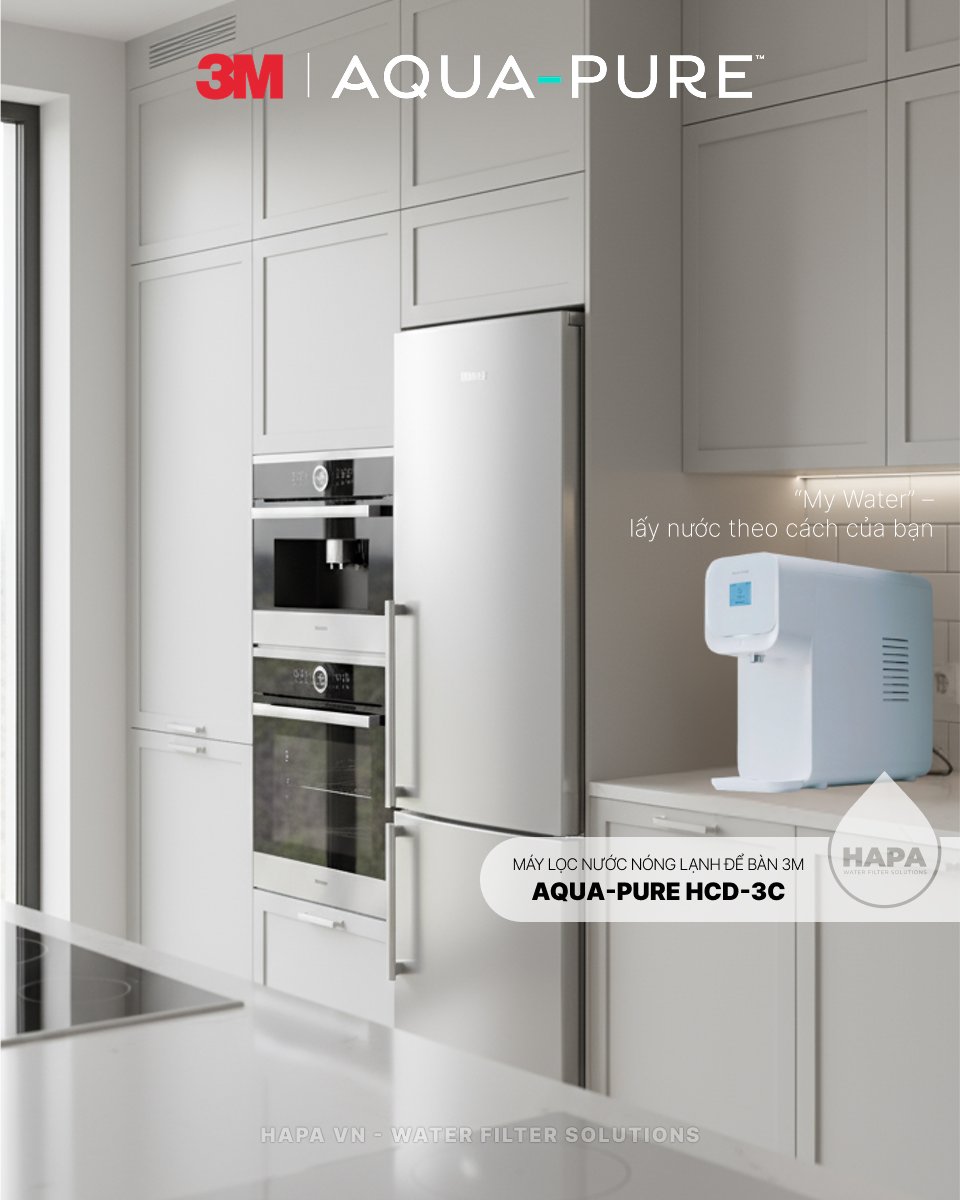 Hình ảnh lắp đặt thực tế của Máy Lọc Nước Nóng Lạnh Để Bàn 3M Aqua-Pure HCD-3C tại HAPA VN - 04