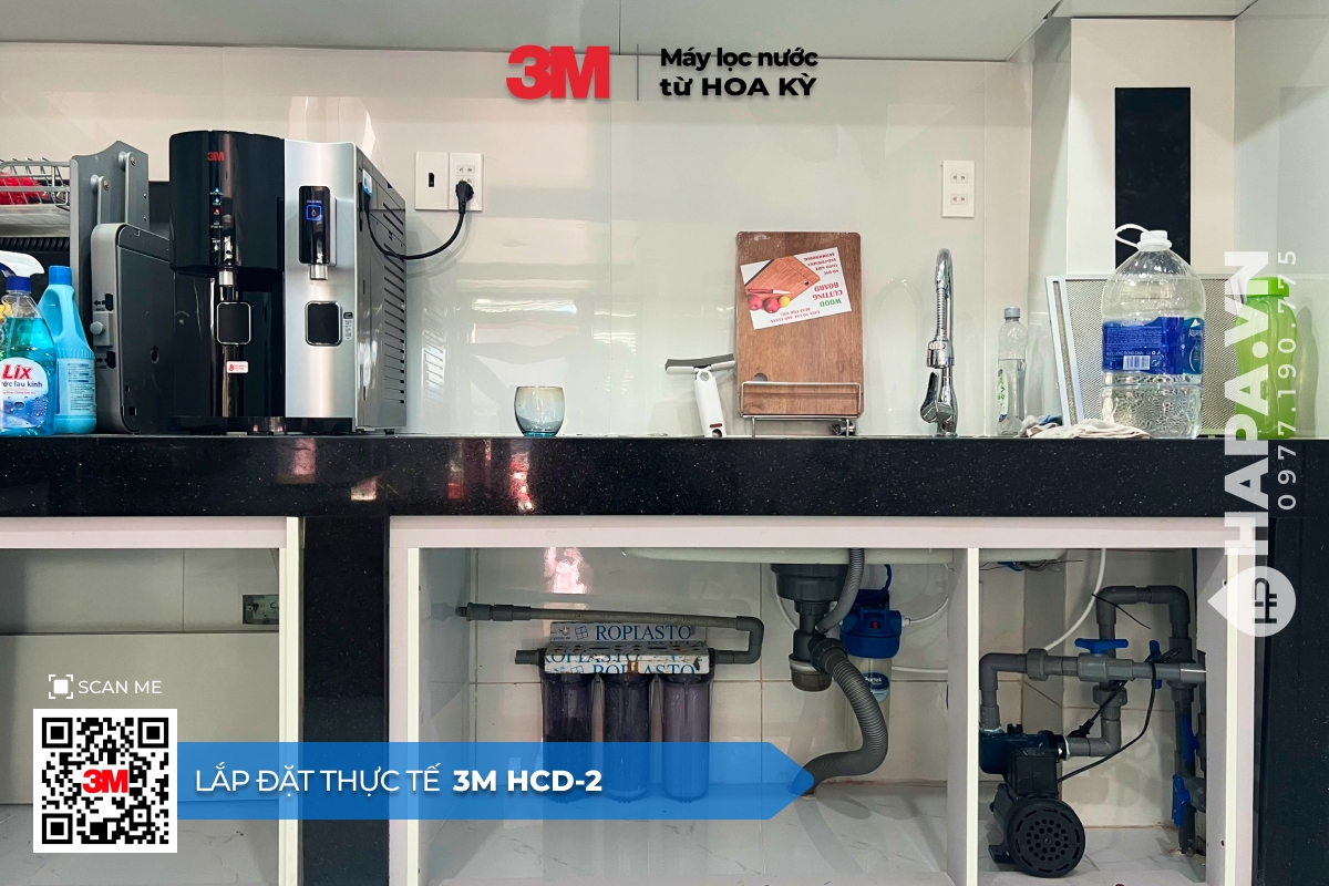 Lắp đặt Máy Lọc Nước Nóng Lạnh Để Bàn 3M HCD-2 - Quận 7, TP. HCM (3)
