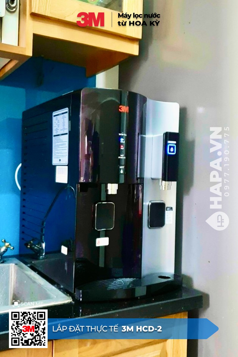 Hình ảnh lắp đặt thực tế của Máy Lọc Nước Nóng Lạnh Để Bàn 3M HCD-2 tại Viva Plaza, Quận 7, TP. HCM (1)