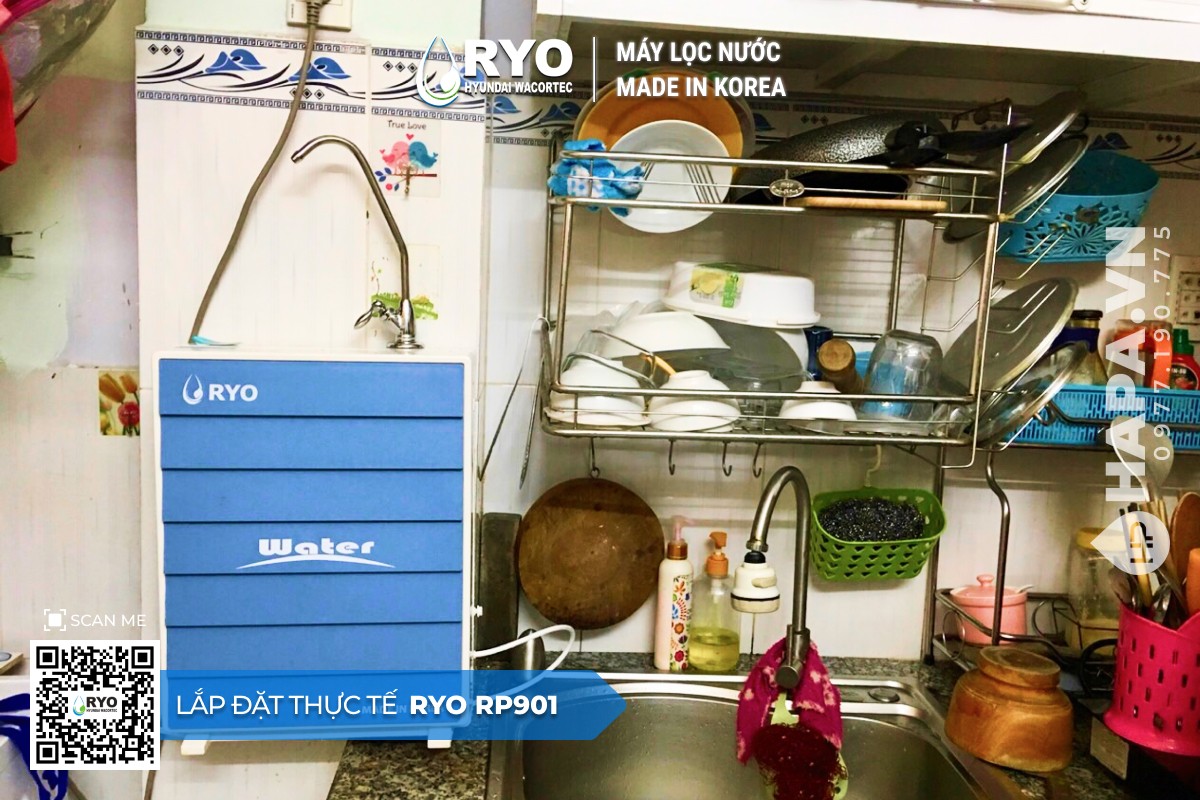 Hình ảnh lắp đặt thực tế của Máy Lọc Nước UF RYO Hyundai RP901 tại Hoàng Huy Tower, Hồng Bàng, Hải Phòng - 2