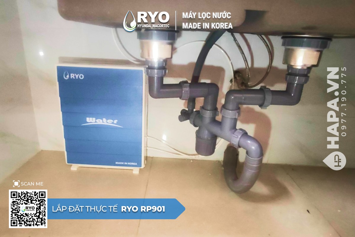 Hình ảnh lắp đặt thực tế của Máy Lọc Nước UF RYO Hyundai RP901 tại Sense City, Bến Tre - 2