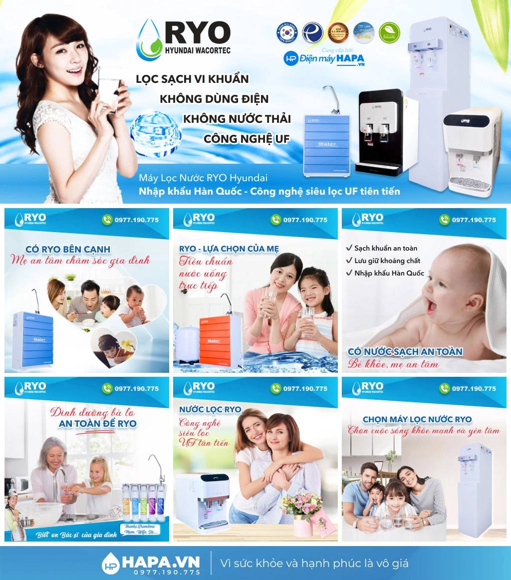 Giới Thiệu Máy Lọc Nước Ryo Hyundai