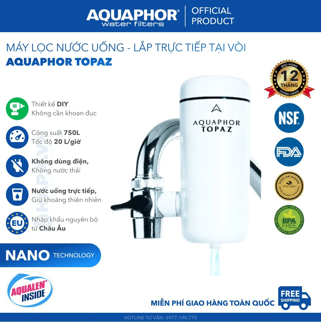 Thông số kỹ thuật Máy lọc nước Aquaphor 02
