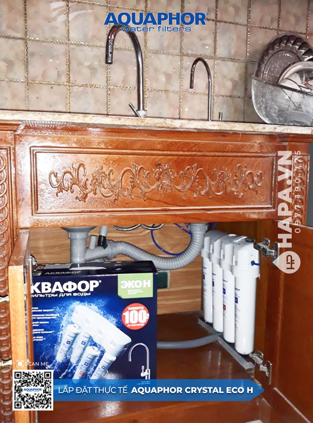 Hình ảnh lắp đặt thực tế máy lọc nước Aquaphor - 2