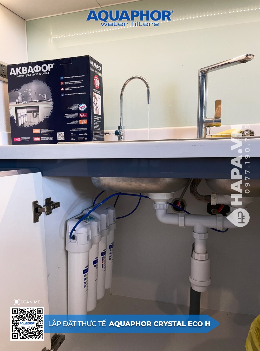 Hình ảnh lắp đặt thực tế máy lọc nước Aquaphor - 1