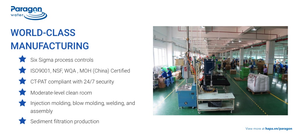 Paragon Water Systems is WORLD-CLASS MANUFACTURING - hapa.vn