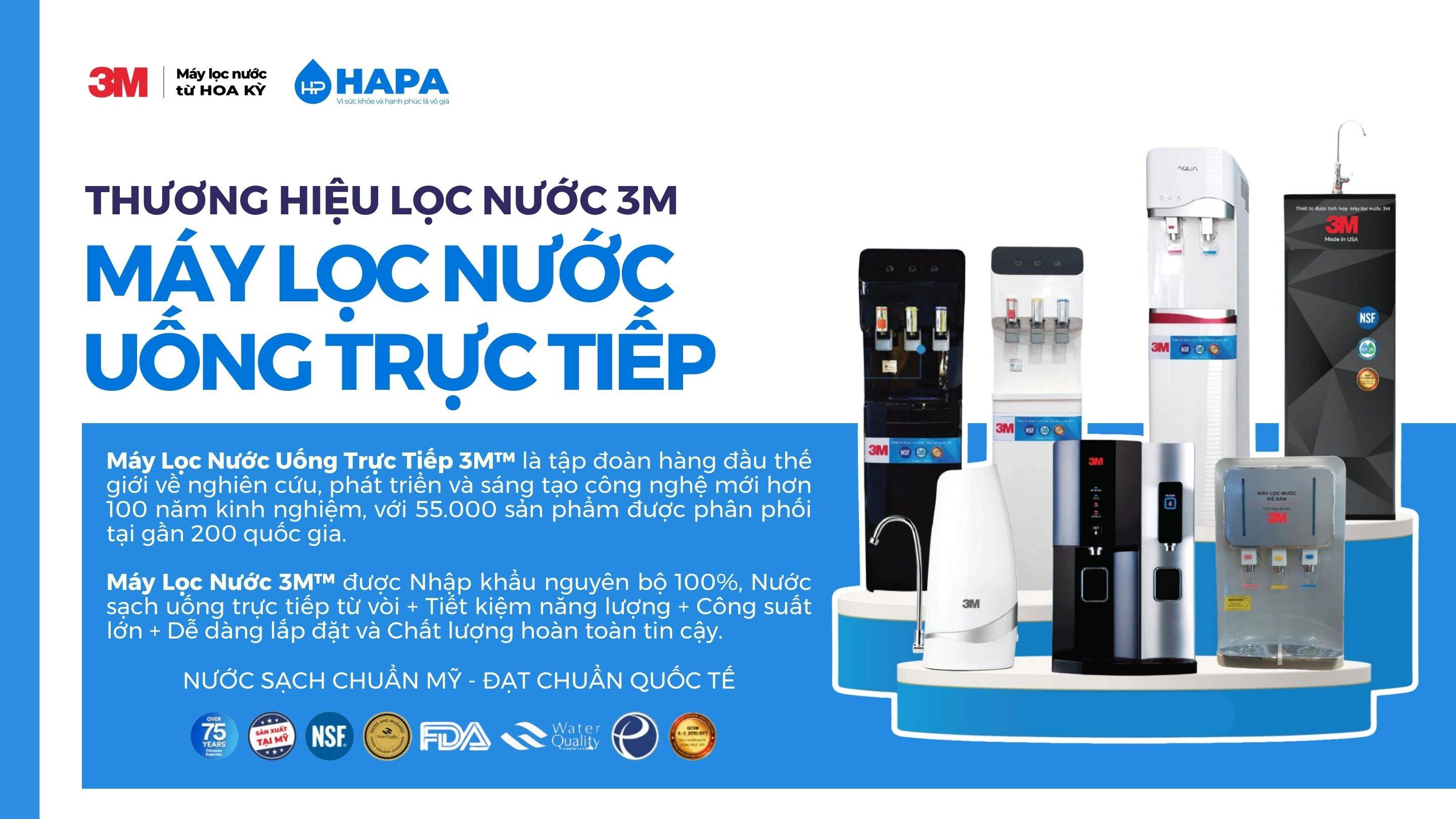 Thương hiệu Máy Lọc Nước Uống Trực Tiếp 3M