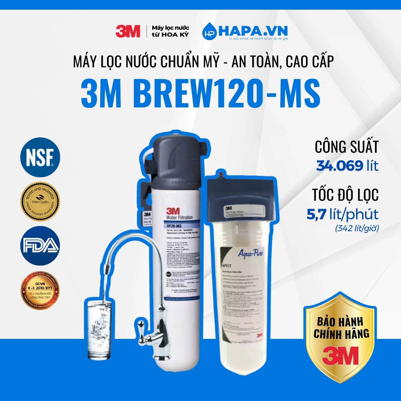 3M BREW120-MS ghi điểm với kiểu dáng hiện đại, màu sắc trang nhã