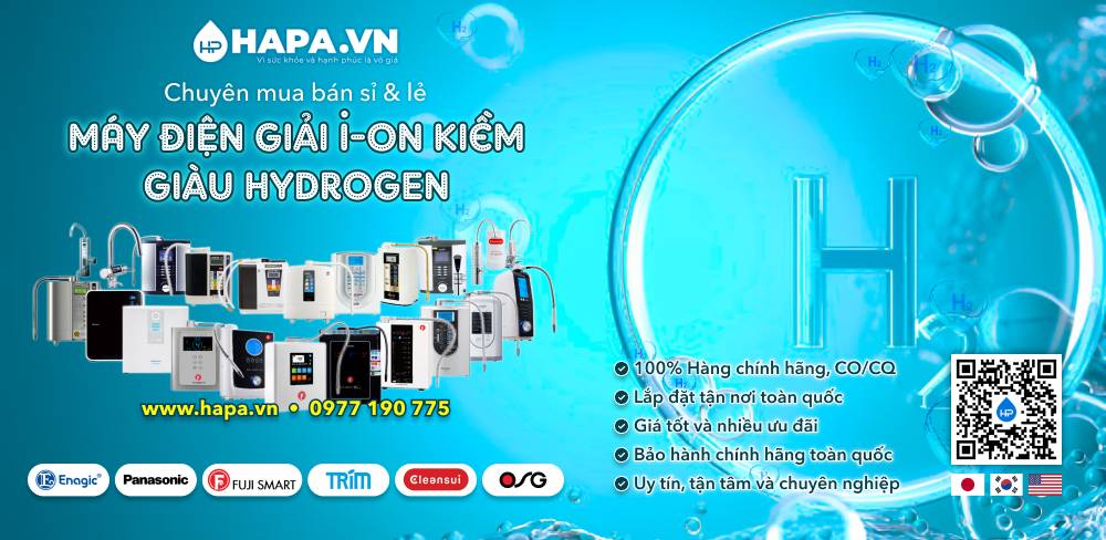 HAPA cung cấp Máy Điện Giải iON Kiềm chính hãng và giá tốt - Mua ngay