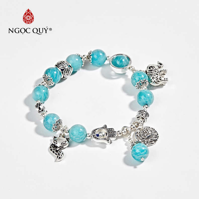 vòng tay đá amazonite