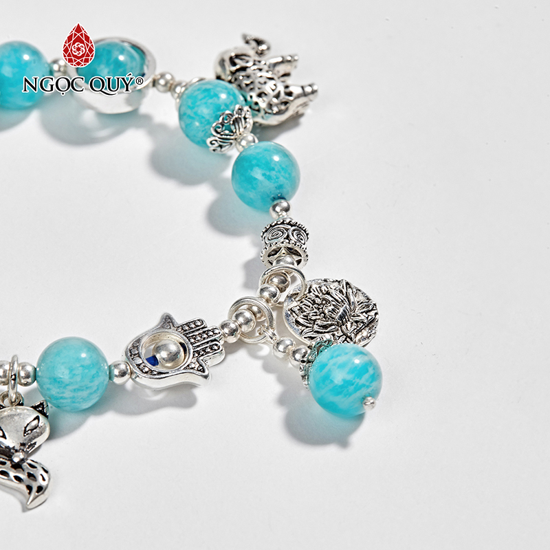 vòng tay đá amazonite