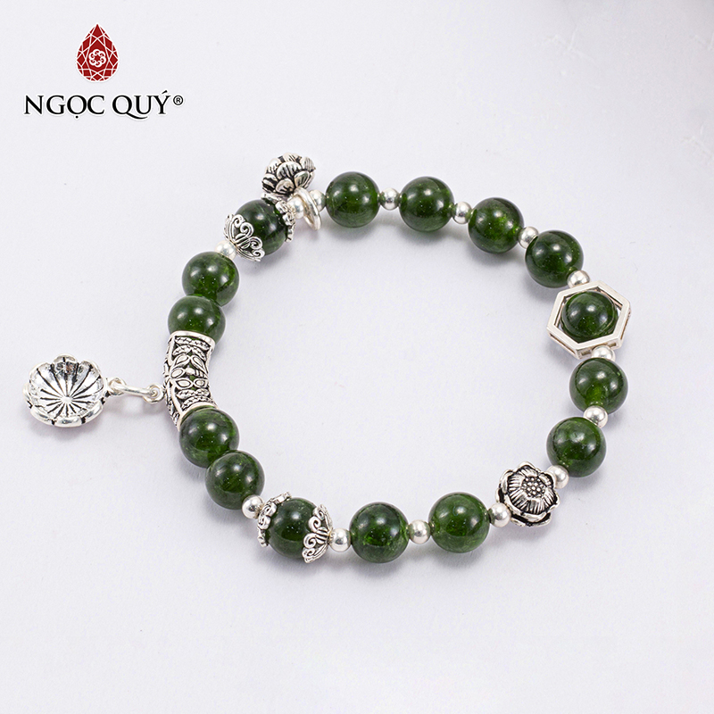 vòng tay đá diopside