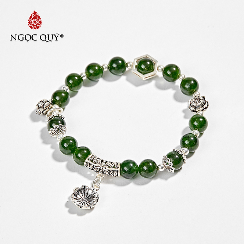 vòng tay đá diopside