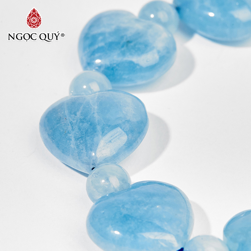 vòng tay đá aquamarine