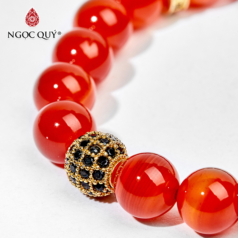 vòng tay đá mã não đỏ