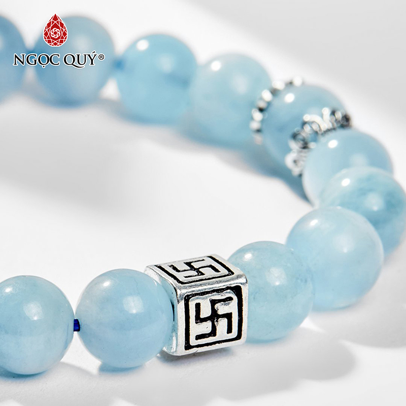 vòng tay đá aquamarine
