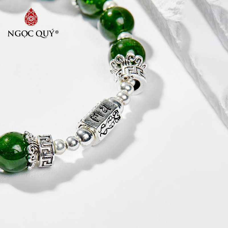 vòng tay đá diopside