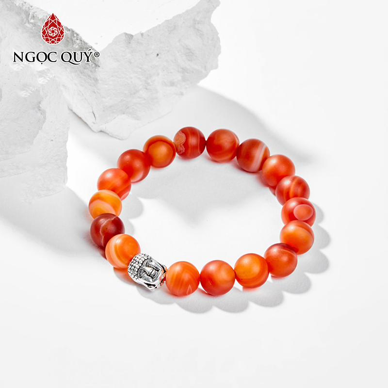 vòng tay đá mã não đỏ