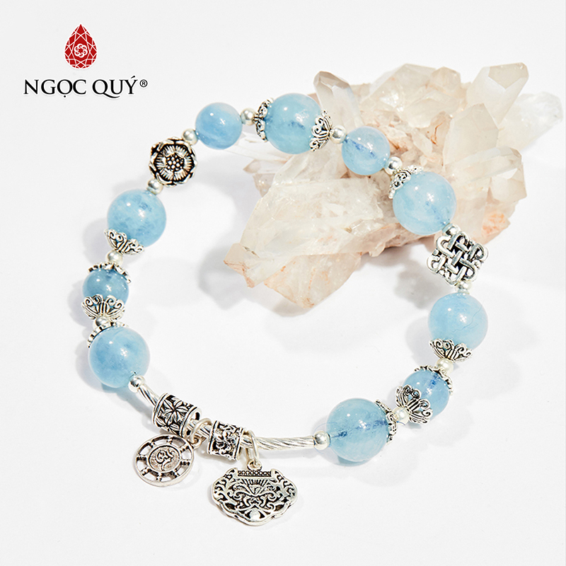 Vòng tay đá Aquamarine